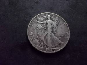 lot 106 image: 1945 S Walker Half Dollar