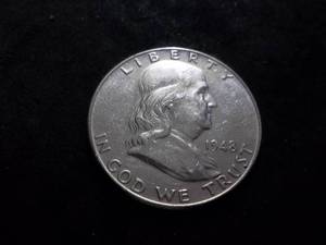 lot 112 image: 1948 Franklin Half Dollar