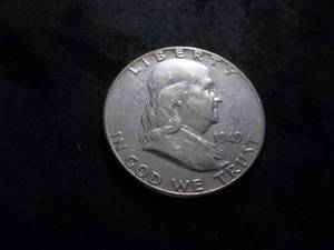 lot 114 image: 1949 Franklin Half Dollar