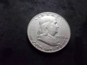 lot 118 image: 1950 D Franklin Half Dollar
