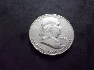 lot 123 image: 1952 D Franklin Half Dollar