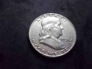 lot 132 image: 1956 Franklin Half Dollar