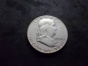 lot 140 image: 1960 D Franklin Half Dollar