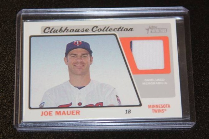 Joe Mauer Game Worn Jersey Card