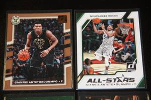 Giannis Antetokounmpo Basketball Card Lot  4 Cards