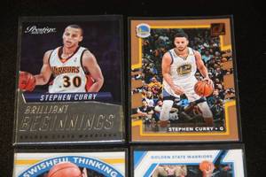 Stephen Curry Basketball Card Lot  4 Cards