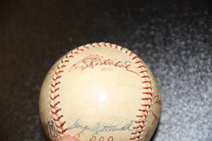 1972 Minnesota Twins Team Autographed Baseball  Harmon Killebrew