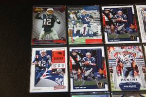 Tom Brady Football Card Lot  10 Cards