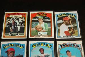 1972 Topps Hall of Fame and Star Lot  8 Cards