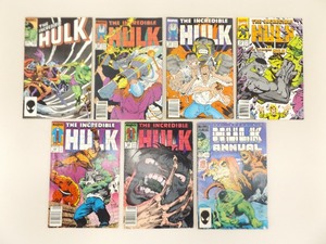 lot 58 image: Lot of 7 Marvel Comics Incredible Hulk Comic Books
