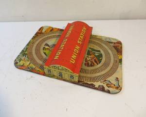 lot 6 image: VINTAGE Automatic Toy Co. Union Station Wind-Up Tin Toy AS-IS