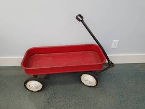Red Metal Wagon