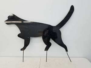 Metal Lawn Yard Art Dog