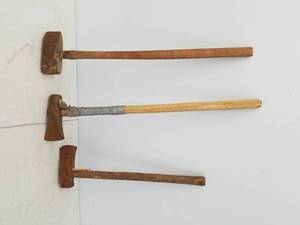 Two Old Sledge Hammer Mauls
