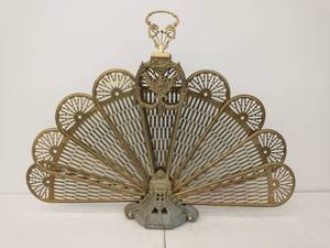 Vintage Metal Fireplace Screen
