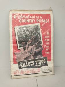 Vintage 1968 Killers Three Poster