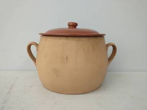 Red Wing Pottery Double Handle Tureen Cookie Jar