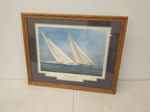 Yachts of the Americas Cup Framed Art