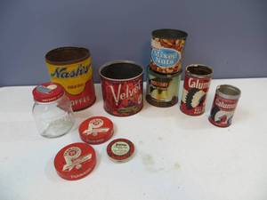 lot 13 image: Collection of VINTAGE Tins & Containers