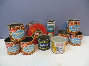 lot 14 image: Collection of VINTAGE Tins