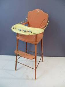 lot 18 image: VINTAGE Doll High Chair