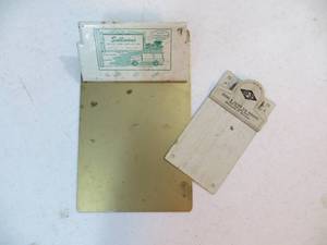 lot 37 image: 2 VINTAGE Metal Clipboards