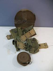 lot 42 image: VINTAGE Military Belt & More
