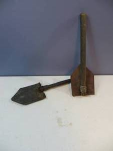 lot 50 image: VINTAGE Folding Shovels