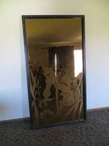 lot 65 image: VINTAGE Mirrored Panel 12