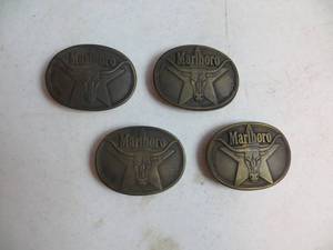 lot 93 image: 4 Marlboro Belt Buckles