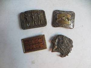lot 96 image: 4 VINTAGE Belt Buckles