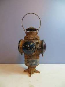 lot 108 image: VINTAGE Railroad Lamp