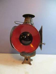 lot 113 image: VINTAGE Dressel Railroad Lamp
