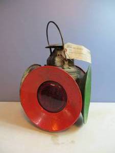 lot 114 image: VINTAGE Adlake Railroad Lamp
