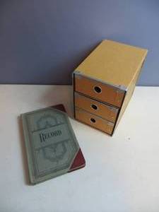 lot 117 image: VINTAGE Record Book & Desktop Organizer
