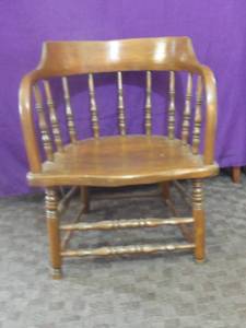lot 255 image: Railroad station chair