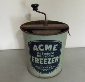 lot 269 image: Old ice cream maker