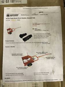 lot 39 image: Sunex Tools Brake Drum Handler