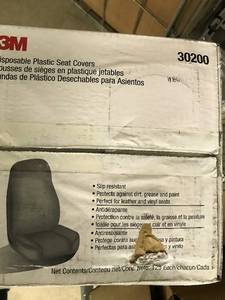lot 55 image: 3M 30200 Plastic Seat Covers