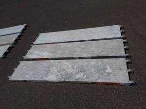 lot 3 image: 3-Metal Tech 7 Ft. 19 Inches Aluminum Platforms (75 Lbs. Per Sq. Ft.)
