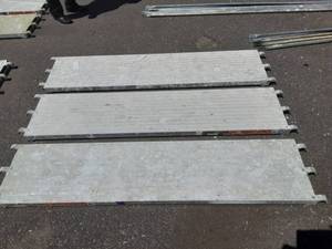 lot 4 image: 3-Metal Tech 7 Ft. 19 Inches Aluminum Platforms (75 Lbs. Per Sq. Ft.)