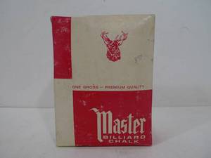 lot 174 image: Case of Unused Vintage Premium Quality MASTER Billiard Cue Stick Chalk