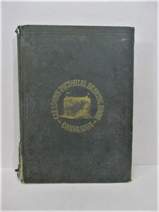lot 65 image: Large Antique 1851 Gleasons Pictorial Drawing Room Companion Hardcover Book