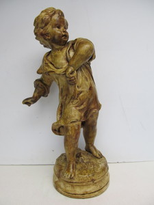 lot 146 image: Large Vintage FABBRI ART STUDIOS San Francisco Heavy Figural Sculpture