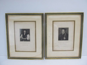 lot 207 image: Pair of Antique Early 19th Century Framed Engravings