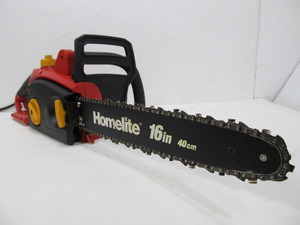 lot 282 image: Working HOMELITE 16 Electric Chainsaw