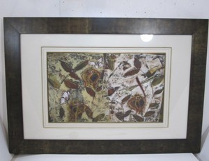 lot 300 image: Limted Edition Large Abstract Nature Art Signs of Autumn Giclee Print Signed RADCLIFFE