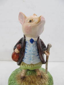 lot 88 image: Vintage Schmid Beatrix Potter Pig Music Box