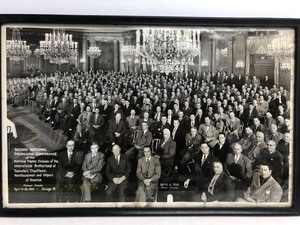 lot 126 image: 1950 Annual TEAMSTERS Convention Large Framed Photograph