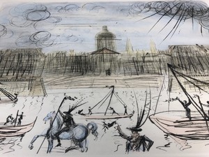 lot 102 image: Genuine Signed Numbered SALVADOR DALI Unframed Lithograph - Venice